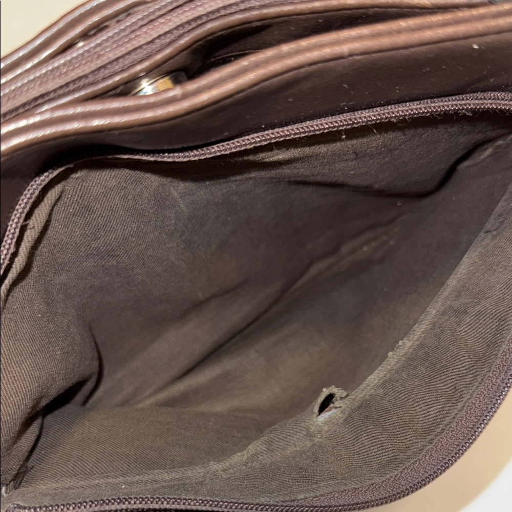 Chic Dark Brown Leather Backpack - image 7